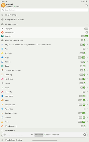 04 - Fullscreen feed list